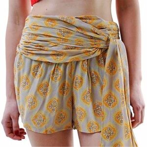 Free People Extreme Faux Solid Wrap Shorts